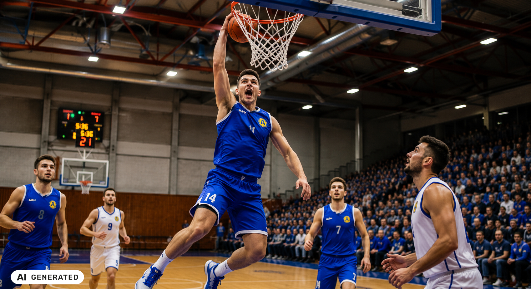 Basketball Menschen AI