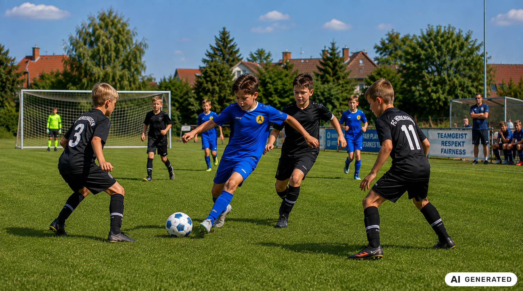 Menschen E Jugend Fußball AI