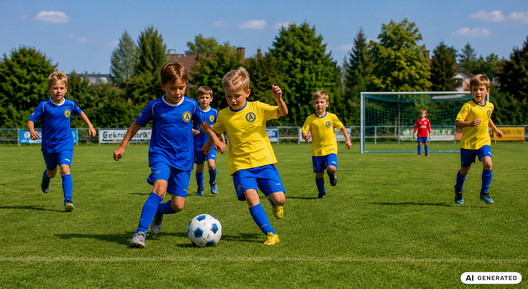 Menschen F Jugend Fußball AI