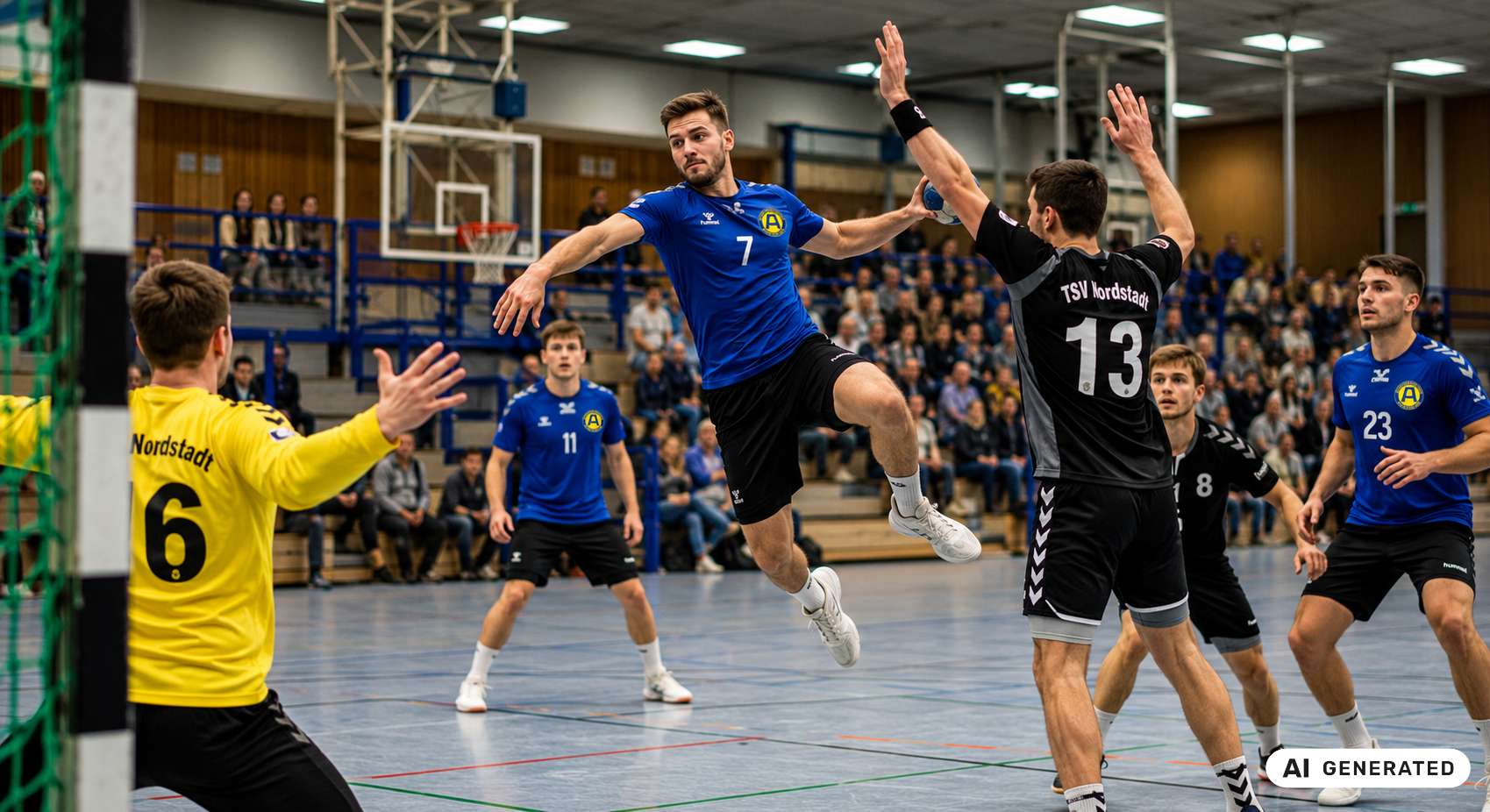 Menschen Handball AI