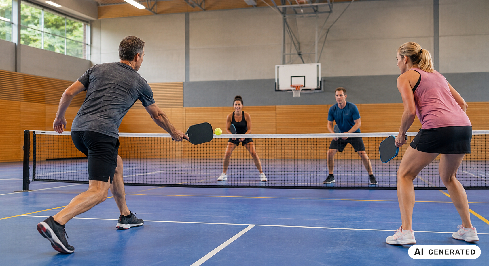Menschen Pickleball AI