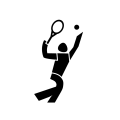 icon tennis schwarz 50mm